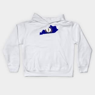 kentucky map Kids Hoodie